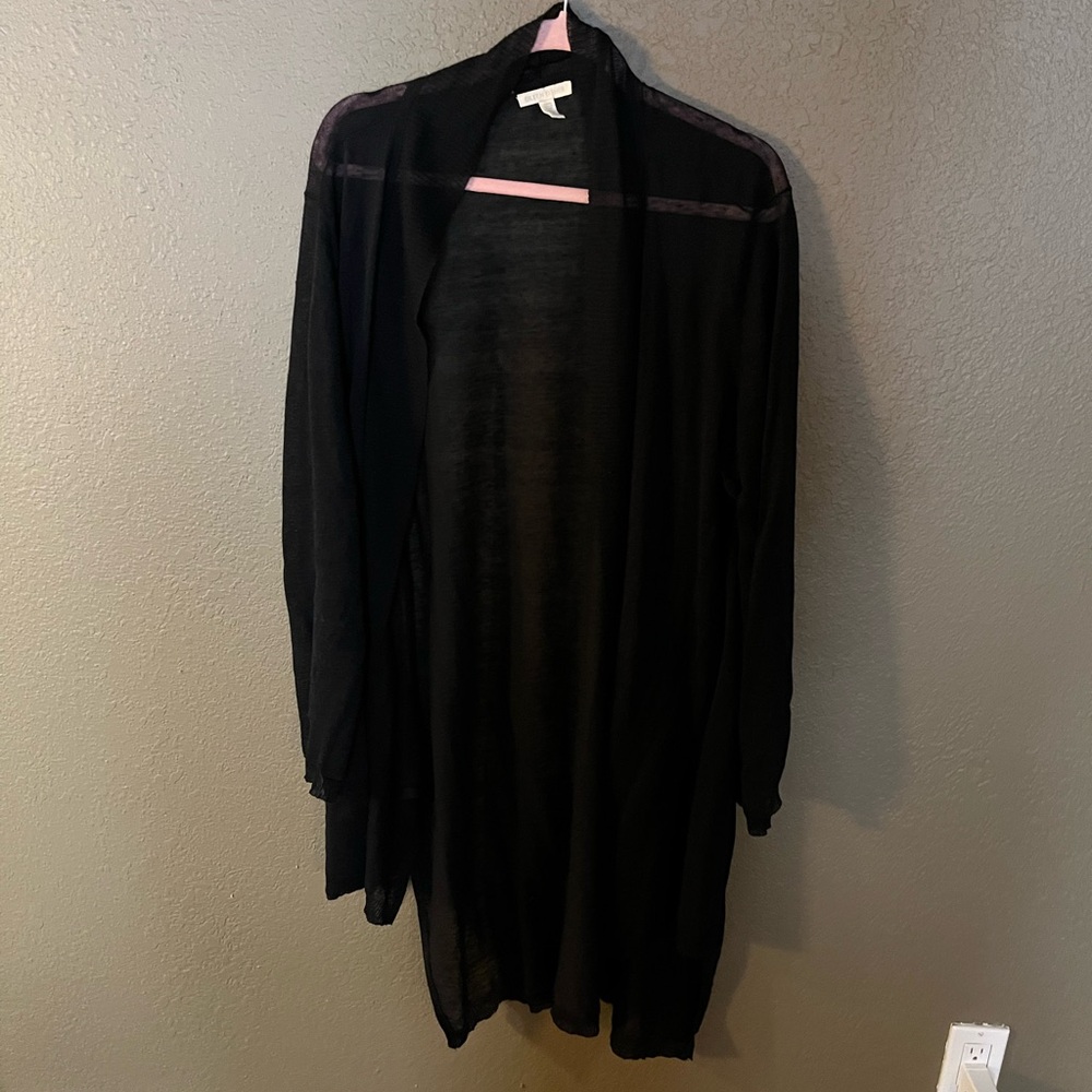 Eileen Fisher Sheer Black Women's Sweater